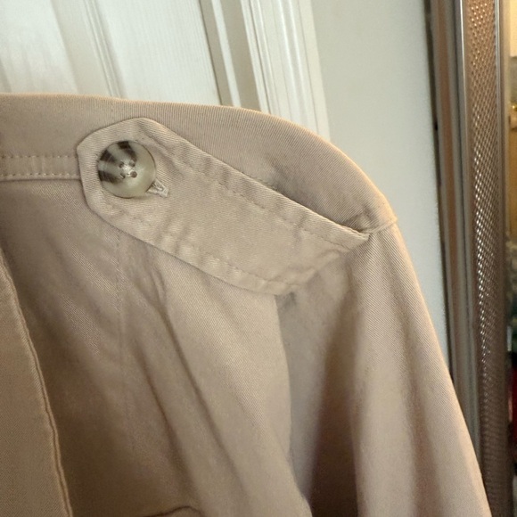 Torrid Tan Utility Jacket with Feminine Flare - Picture 5 of 8